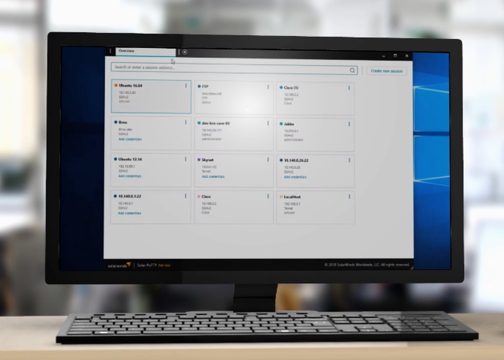 Solar-PuTTY Screenshot 1