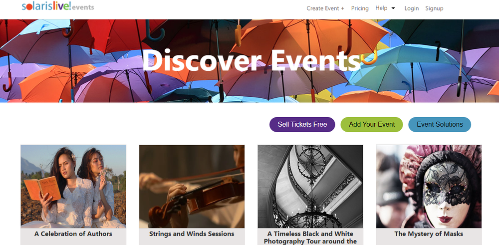 Solarislive Event Manager Screenshot 1