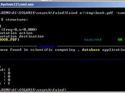 FAIND - console search tool - english text search example