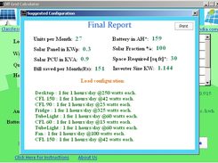 Solar Offgrid Calculator Screenshot 1