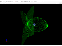 Meteor shower simulation