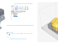 using the Solid Edge Cura interface