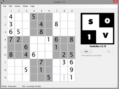 Input a Sudoku puzzle