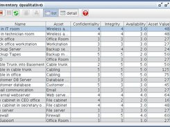 An internal window showing the list editor.