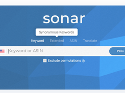 Sonar Amazon Keyword Tool Screenshot 1