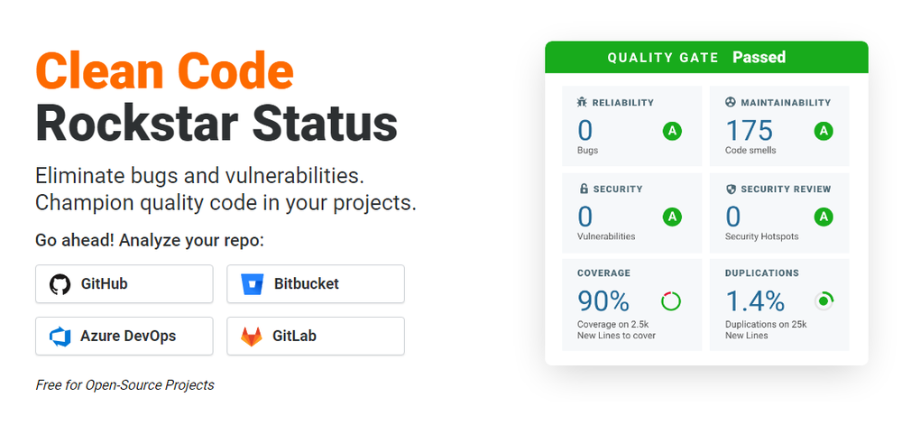 SonarQube Cloud Screenshot 1