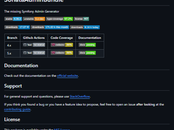SonataAdminBundle Screenshot 1