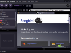 Image result for Songbird music player web