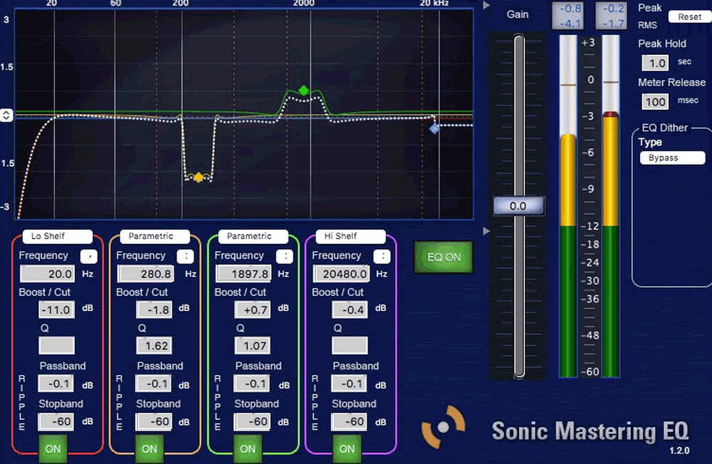 Sonic Studio Mastering EQ Screenshot 1