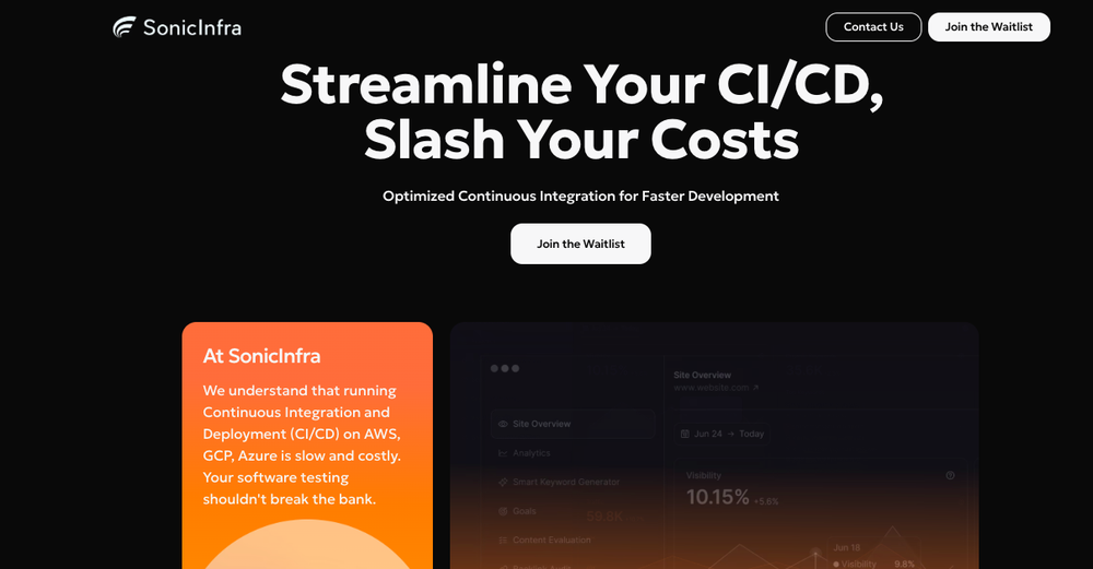 SonicInfra Screenshot 1