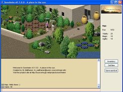 Sonnheim client with two users online (Scaled to 640x480).