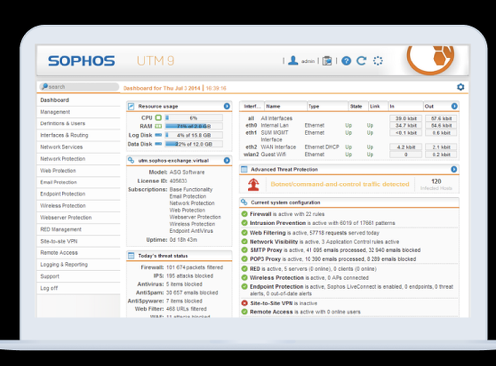 Sophos UTM Screenshot 1