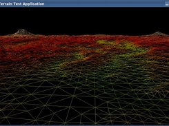 ROAM algorithm: Wireframe rendering.
