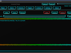 A picture of the new presets interface.