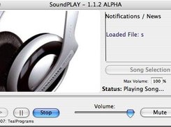Main song with max volume at 100% and playing song ( MAC OS)