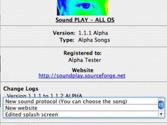 About SoundPLAY page ( MAC OS X )