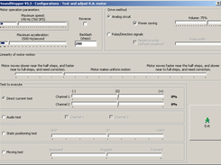 4- Configuring and testing each step motor