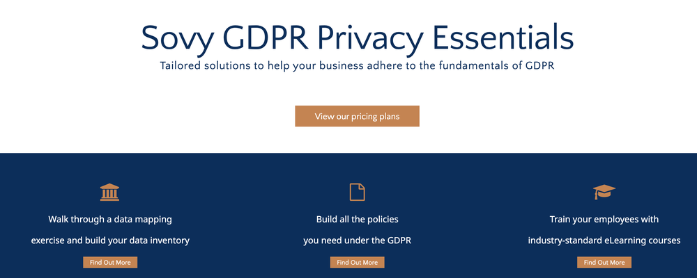 Sovy GDPR Privacy Essentials Screenshot 1