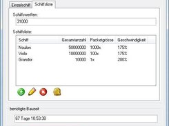 Bauzeitenrechner für Schiffe / Flotten