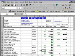 SP Estimating Screenshot 2