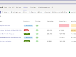 SP Policy Management Screenshot 1