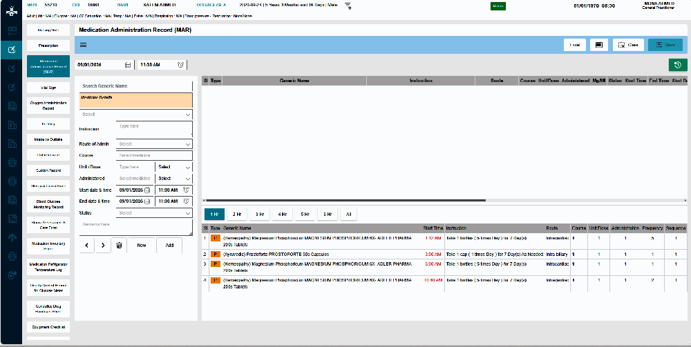 Space Homecare Dashboard for Home Healthcare Management and Patient Monitoring