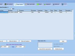 Listing reservations