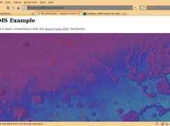 SDW MRO HiRise image marker layer in Open Layers.