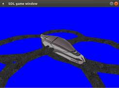 First screenshot of running engine
