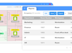 Robust reporting tools deliver summary grid data and customized floor plan layouts that can be exported to a PDF.