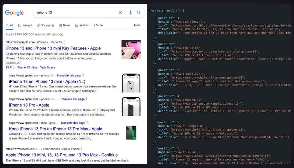 SpaceSerp Screenshot 1