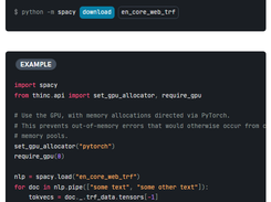 spacy-transformers Screenshot 1