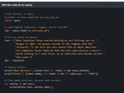 spaCy Screenshot 1
