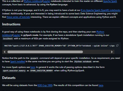 Spark Python Notebooks Screenshot 1