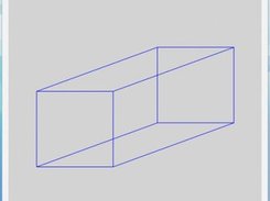 Version 0.1 - A somewhat cube-like structure rotating.
