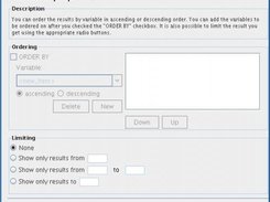 The additional properties screen.
