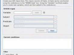 The screen for generating an ASK query.