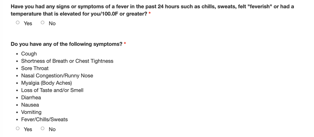 Sparrow Employee Screening Tool Screenshot 1