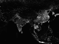 Rendering of the new infrastructure variable for a grid based on Asia