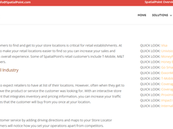 SpatialPoint Store Locator Screenshot 1