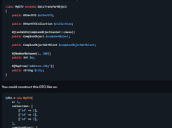 Spatie Data Transfer Object Screenshot 1