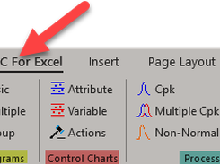 Options in Excel Ribbon