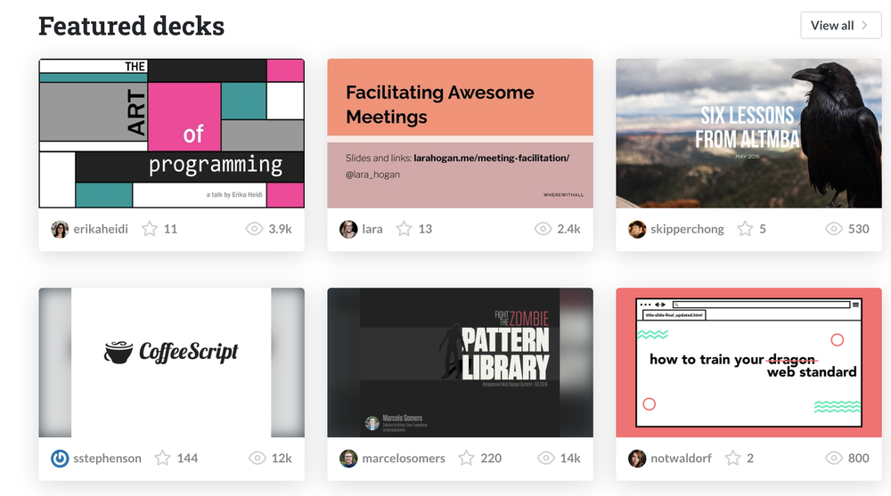 Speaker Deck Screenshot 1
