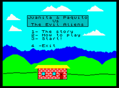Juanita and Paquito Game menu