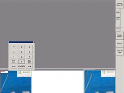 Touchscreen numeric-entry pop-up for accession number