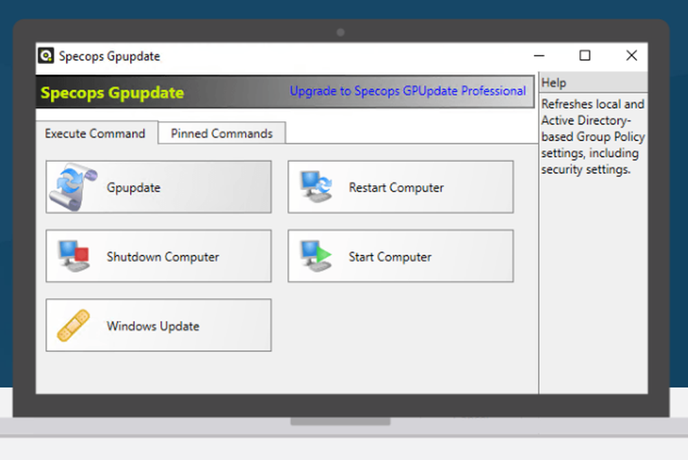 Specops Gpupdate Screenshot 1