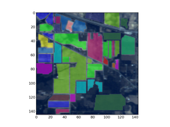 RGB view of HSI cube with class overlay