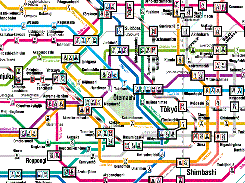Color animation can be usefull when exoloring subway maps etc.
