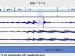 An example of the intonation of the second syllable of the phrase
