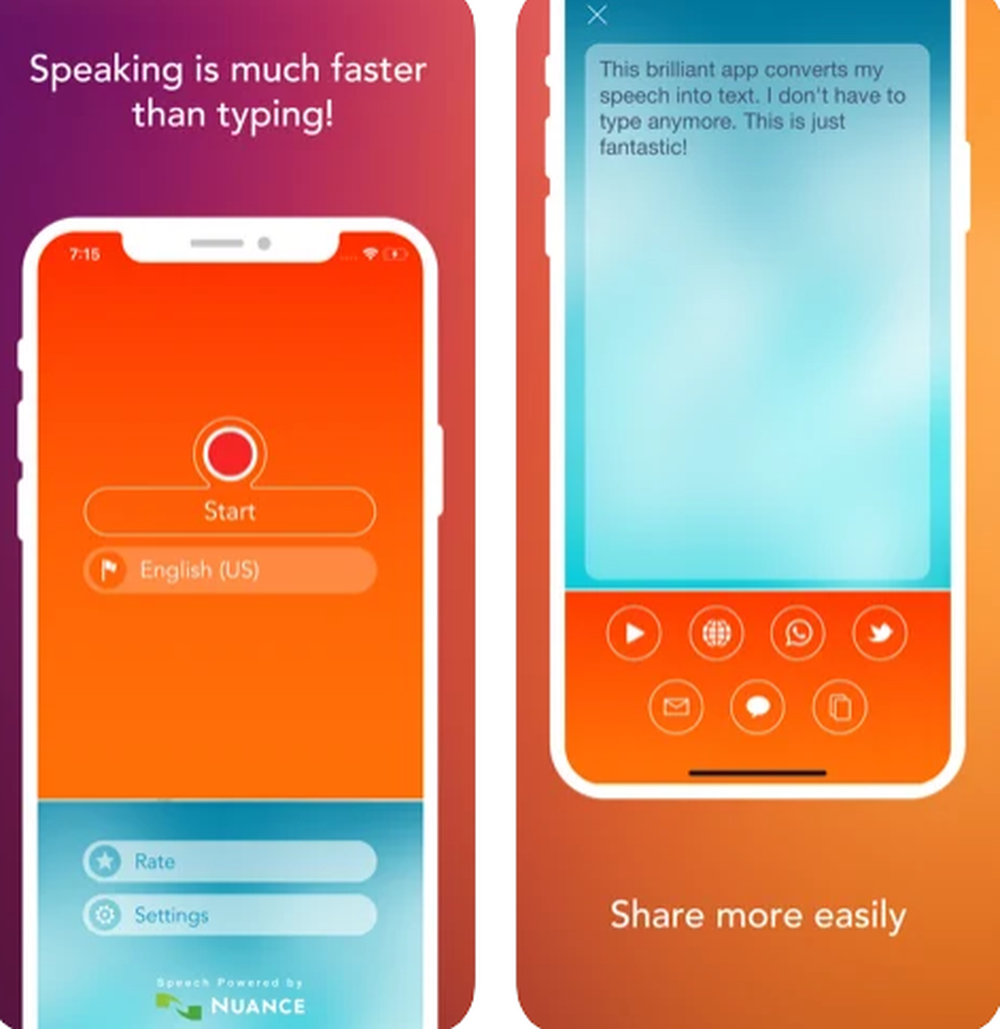 Speech Recogniser Screenshot 1